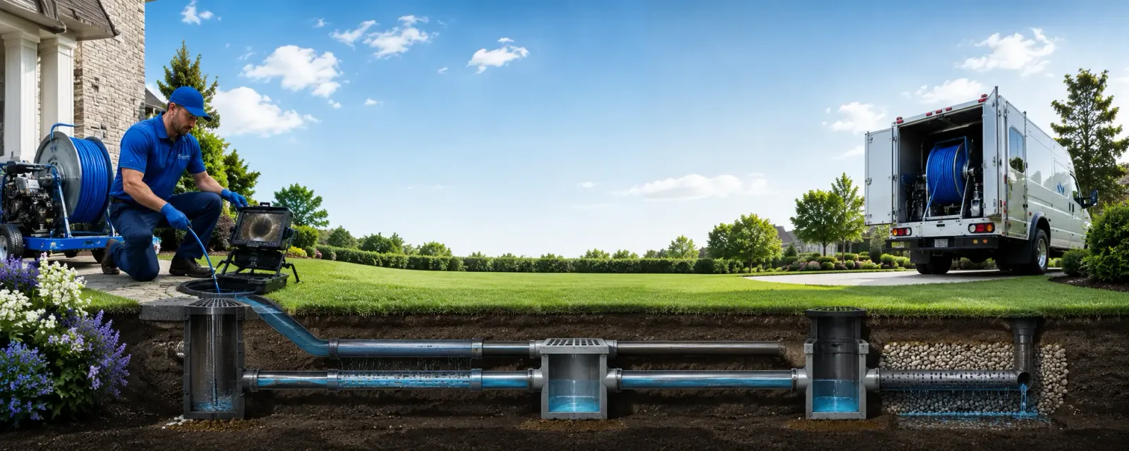 Outdoor drain cleaning information for Cream Ridge, NJ